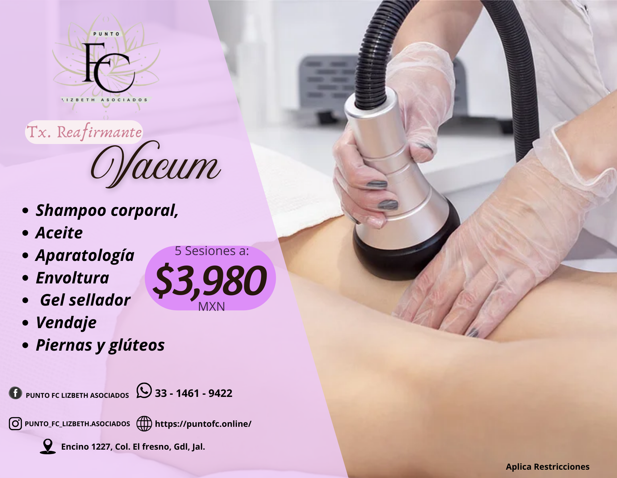 Tx. Reafirmante Vacuum (5 Sesiones)