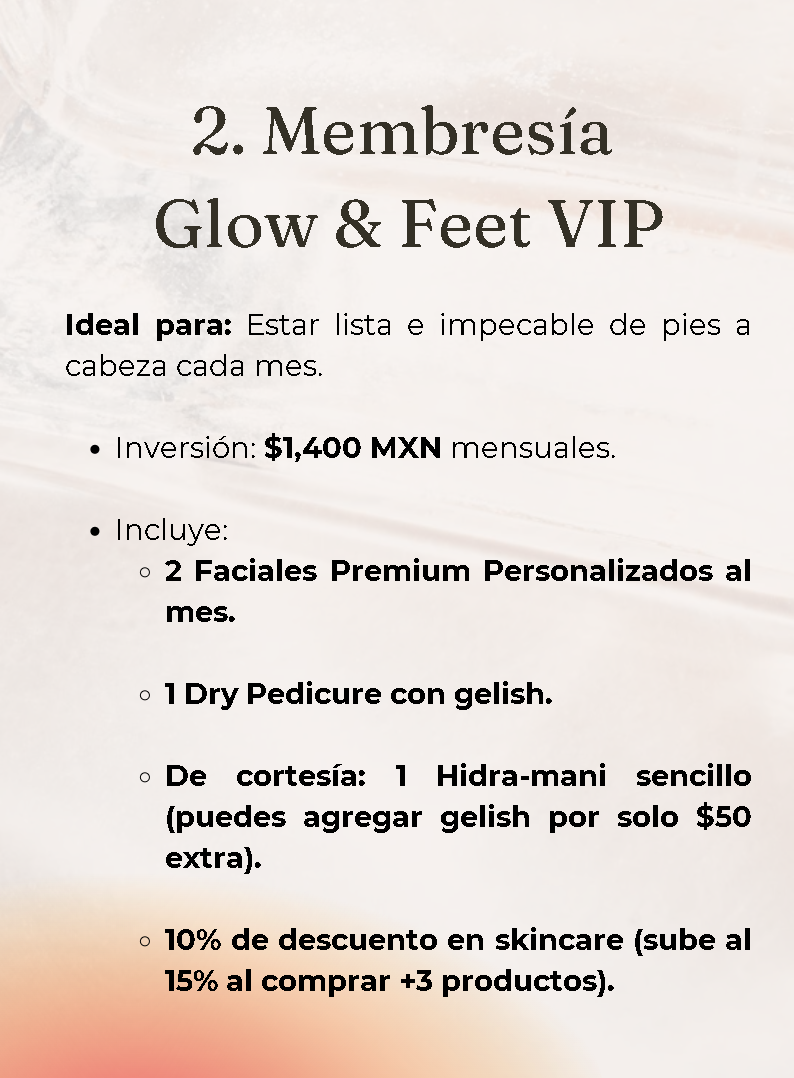 Membresía Glow & Feet VIP - Image 2