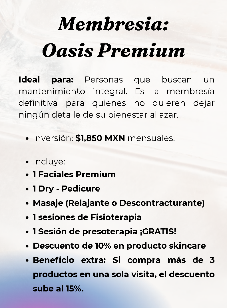 Membresía Oasis Premium - Image 2